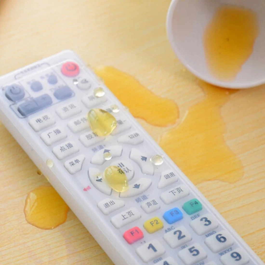 

New TV Transparent Remote Control Cover Dust Protect Protective Storage Bag Portable Silicone Air Condition Remote Control Case