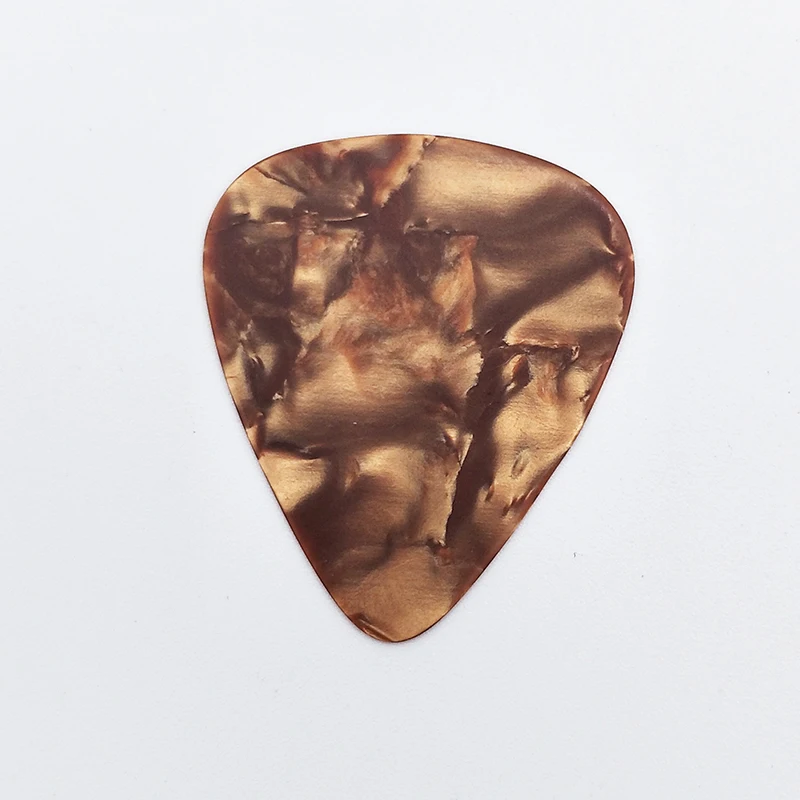 Pearloid Brownl Guitar Pick, Acoustic, Electric Bass, Guitar Plectrum, Thin, Medium, Heavy, 100Pcs Lot, Prompt ship 316