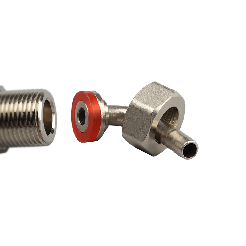 Brewing Faucet Draft Beer Faucet Connectors 90&deg; Tailpiece Elbow Hex Nut Washer Beer Tap Faucet Tail Pipe Conversion Kits 8mm kettle Inlet