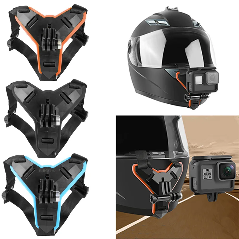 Supporto per cinturino sottogola per casco moto per GoPro Hero 9 8 7 5 OSMO  Action Xiaomi Yi Action Camera accessori|Sports Camcorder Cases| -  AliExpress
