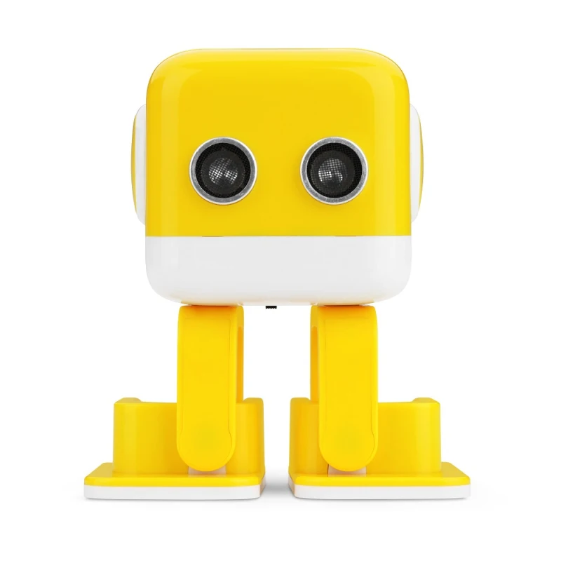 WLTOYS Cubee RC робот игрушка Смарт Bluetooth динамик умный музыкальный танцевальный аппарат светодиодный стол для лица детский подарок - Цвет: Yellow
