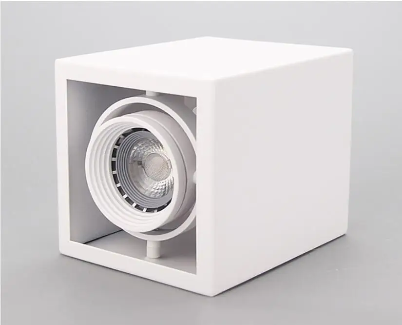 White Body Dimmable Surface Mounted LED COB Downlight 5W/7W/10W/15W LED Lamp AC85V-265V Ceiling Spot Light with LED Driver White/Warm White - Испускаемый цвет: White Body