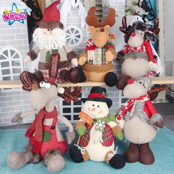 

decorations bubble old man doll Christmas tree ornaments gift hotel layout gift fabric snowman doll