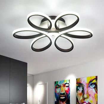 

Modern LED Ceiling Lights Color Remote Control Indoor Lighting Ceiling Lamp for Living Room Bedroom AC85-265V White/black / > 20