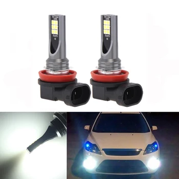 

2x H8 H11 Led Bulb Fog Lights Car Lamp Auto Light Bulbs For FORD MONDEO MK3 MK4 C-MAX S-MAX FOCUS 01+ FUSION