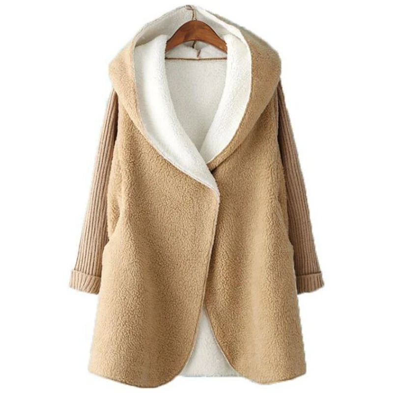 

Women Jacket Long Coat Autumn Casual Plus Size Winter bat Hooded Jacket Female Sweater Ladies Cardigan chaqueta mujer s426