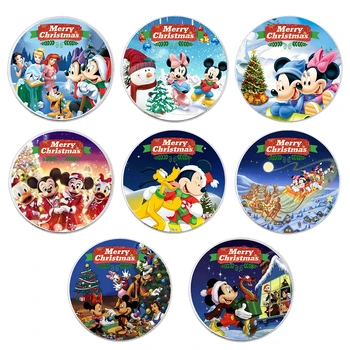

Merry Christmas Souvenir Gifts 999.9 Silver Plated Round Coin Set 8pcs/set Commemorative Coin Art Ornament