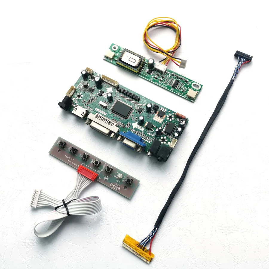 For M185XW01 VH VJ M.NT68676 display controller drive card HDMI DVI VGA 18.5" 1366*768 LCD monitor panel CCFL LVDS 30Pin DIY kit