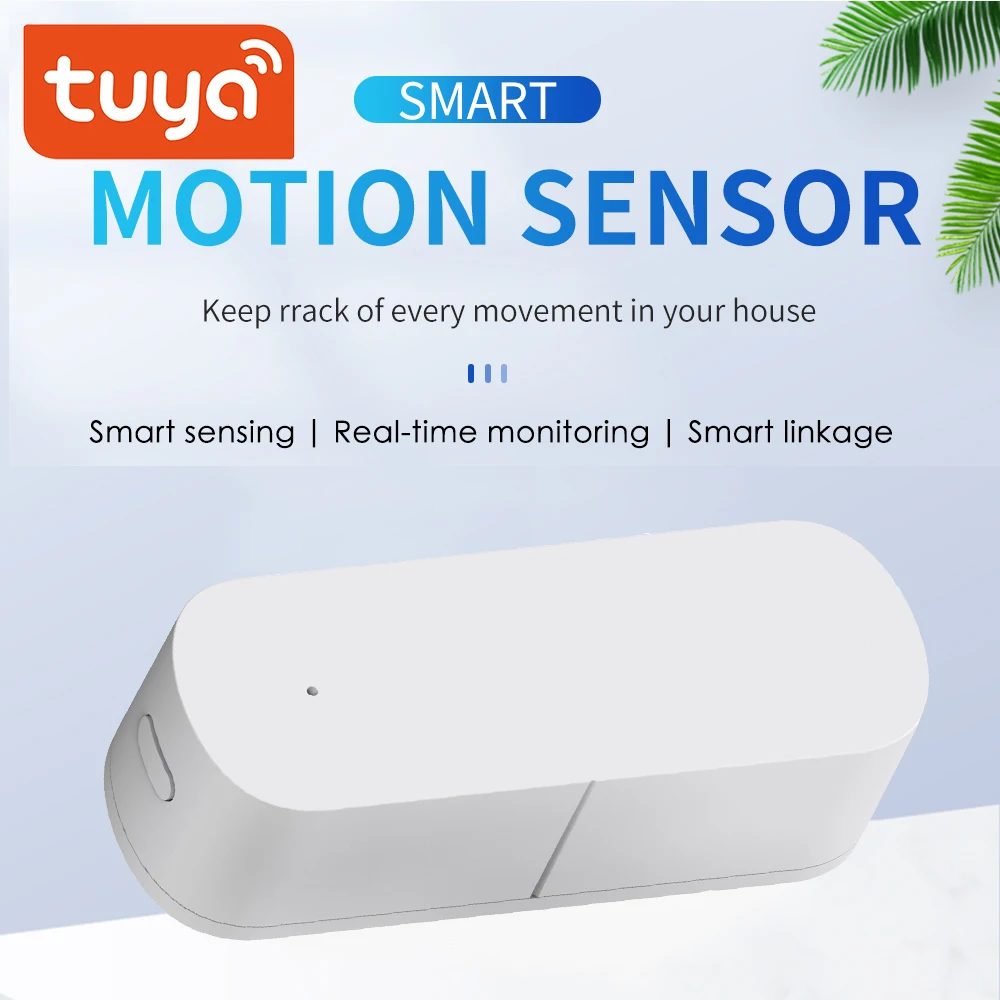 Датчик вибрации Tuya Zigbee для умного дома беспроводной детектор движения окон и