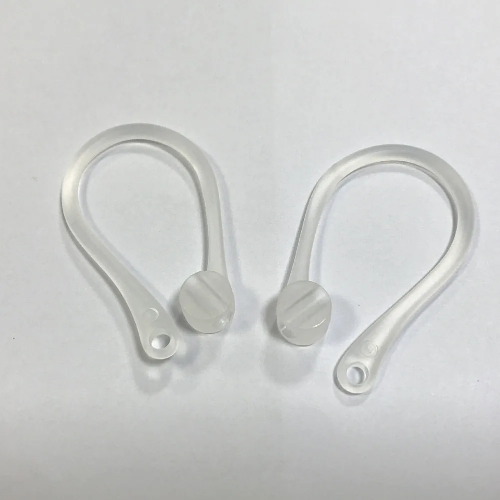Transparent Держатель с заушным крючком для Apple AirPods 2 1, Мягкий ТПУ защитный держатель для наушников с крючками, надежная фиксация крючка для Airpods 1, 2, поддержка - Цвет: Transparent