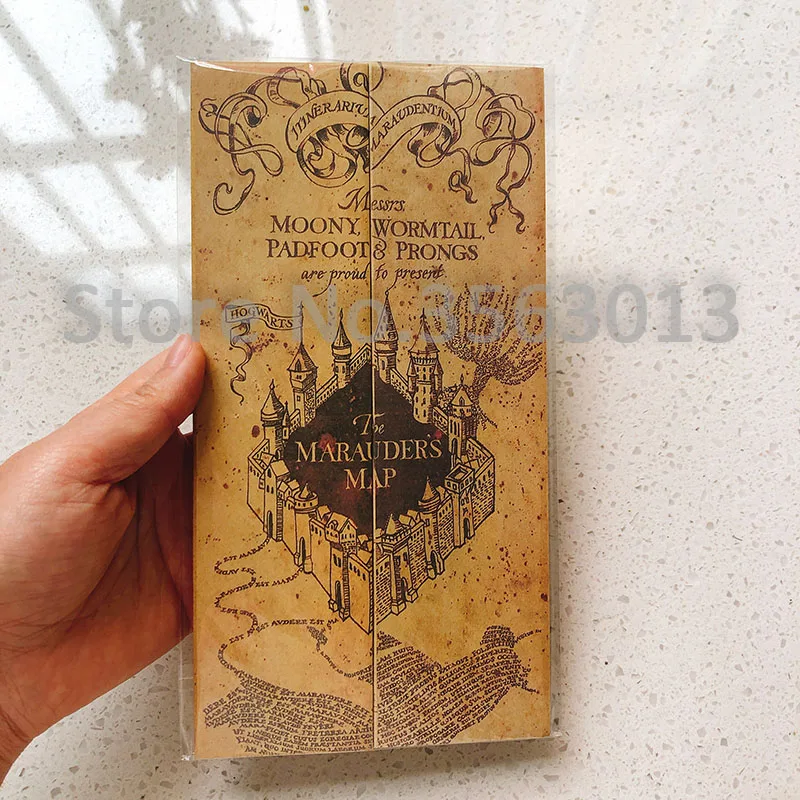 2019 Новые популярные Potters карта мародера волшебник школьный билет студентов Harried коллекция подарки фанаты Вечерние