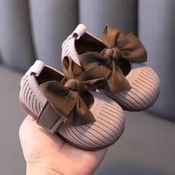 Chaussures de printemps et d'automne pour bébés de 0 à 2 ans, petites chaussures de princesse en cuir à semelle souple antidérapante 