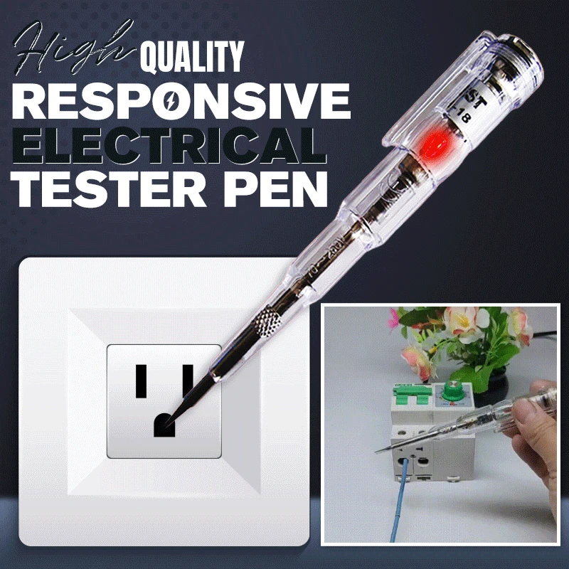 

70-250V Water-proof Electricity measurement Pen Responsive Electrical Tester Pen Probe Light Voltage Tester With Indicator Light