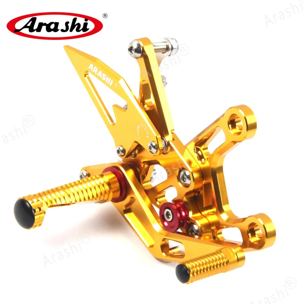 Arashi мотоциклетная подставка для ног для KAWASAKI NINJA ZX-10R ZX10R 2011 2012 2013 CNC регулируемая подножка подножки Rearset