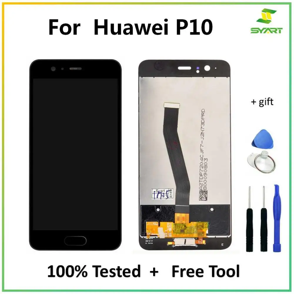 

For Huawei P10 LCD Display Touch Screen Digitizer Assembly Replacement Part + Tools For VTR-L09 VTR-L10 VTR-L29 5.1" LCDs Screen