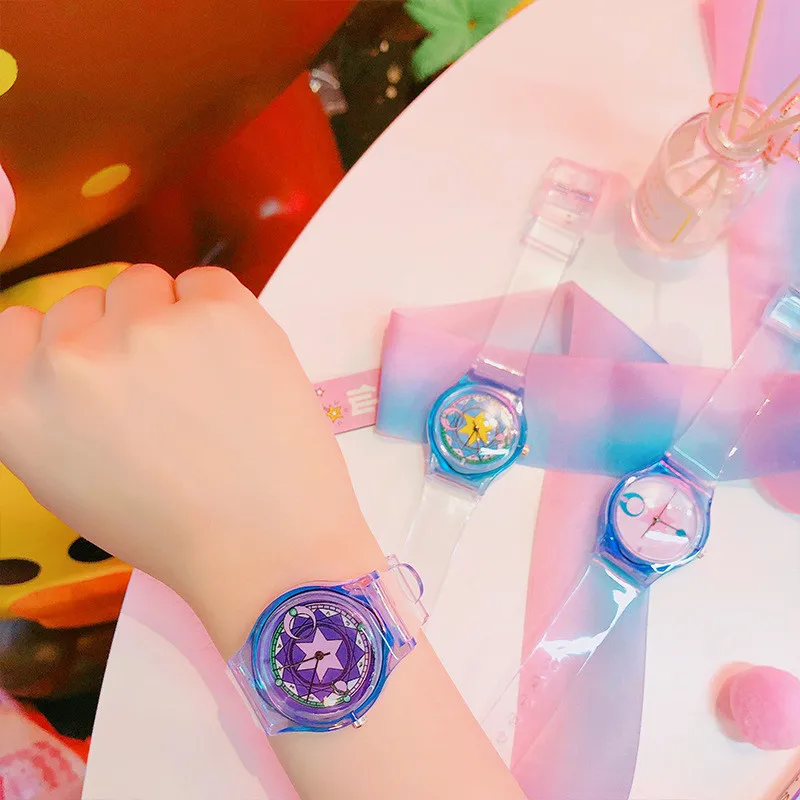 Часы с изображением Девушки Сейлор Мун милые Аниме часы модный подарок простой