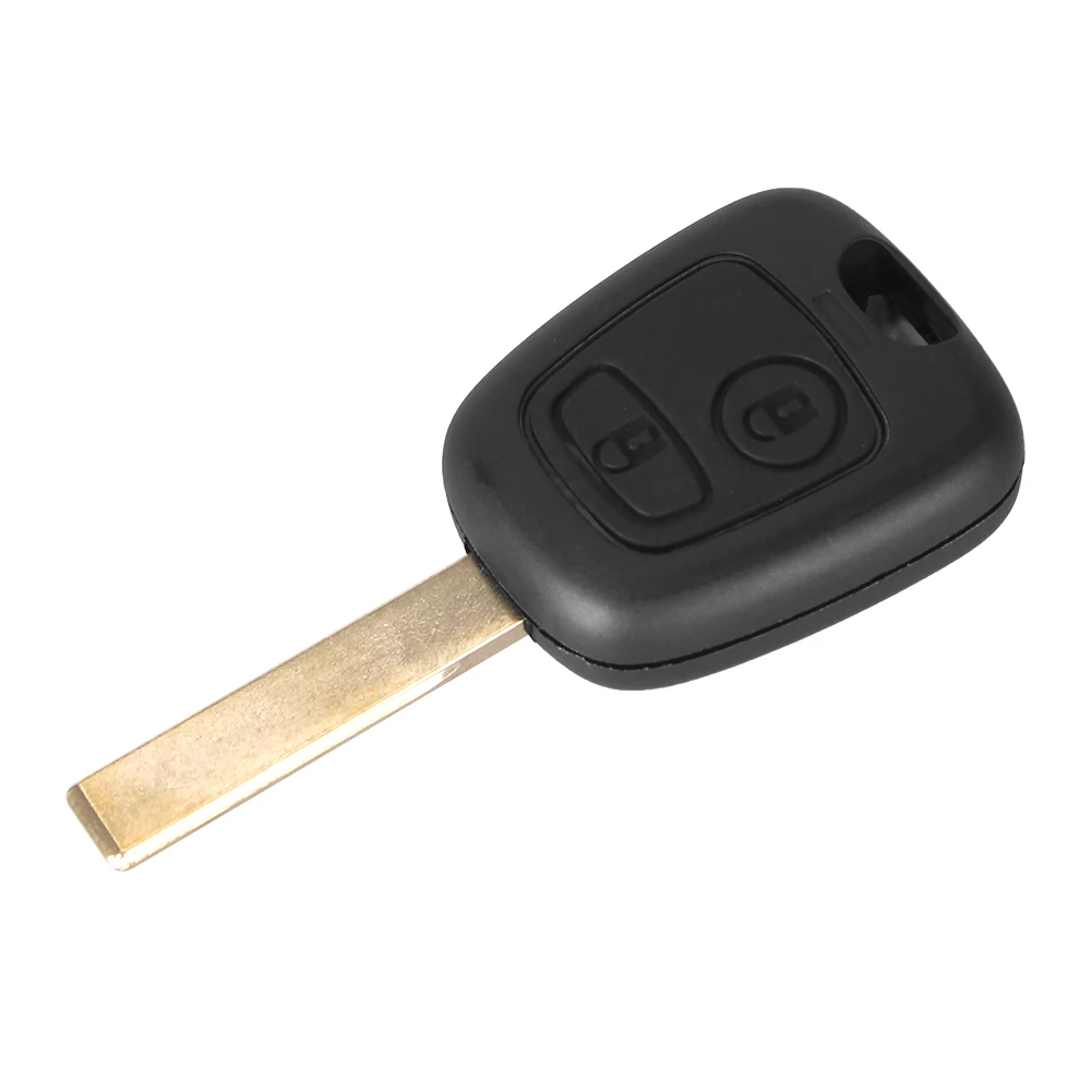 KEYYOU, 15 шт./лот, для peugeot 307, 2 кнопки, замена, пульт дистанционного управления, брелок, чехол, ключи от автомобиля, пустой ключ, чехол HU83 Blade