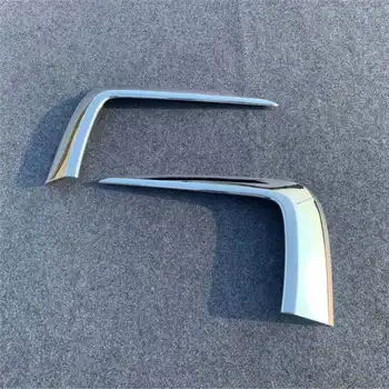 

WELKINRY car auto cover For Honda Pilot 2019 2020 ABS chrome front head fog lamp light eyelid eyebrow trim