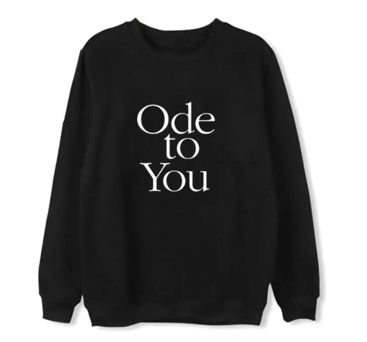 Kpop seventeen world tour ode to you same пуловер с принтом и круглым вырезом толстовки унисекс флис/тонкий Свитшот 4 цвета