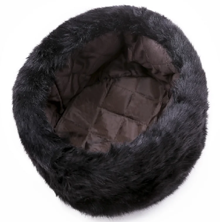 Warm Hat Men Women and man Aviator Bomber Faux Fur Ear Flap Hat Cap Winter Ski Trooper Trapper Cotton Solid Color Lei Feng Cap