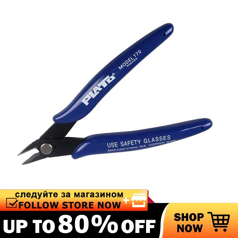 

Plato 170 Diagonal Pliers Electrical Wire Cable Cutters Cutting Side Snips Flush Pliers Nipper Hand Tools Alicate Wire Stripper