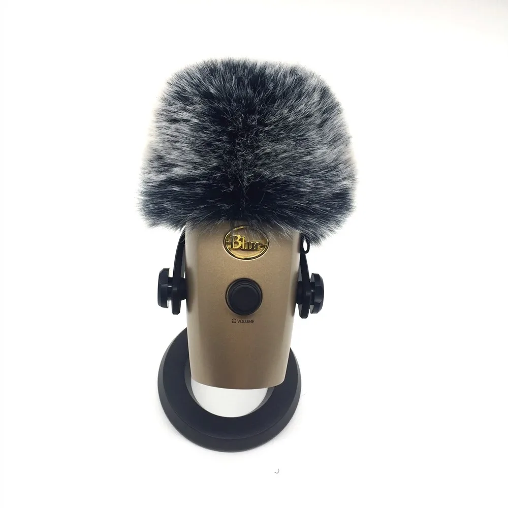 Deat cat Outdoor artifical fur windscreen microphone for Blue yeti Nano Microphone furry Cover For Blue Yeti Nano