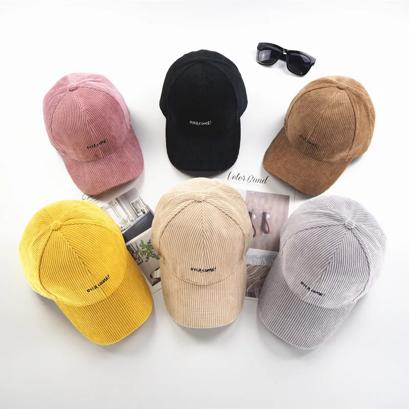 Женская осенняя и зимняя Вельветовая бейсбольная кепка бейсболка шапка в стиле хип-хоп Мужская и женская модная вышитая буквами Регулируемая A49