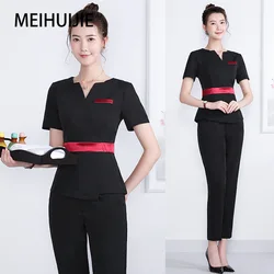 Spa uniform for beauty salon for the cosmetologist Slim fit smocks for work Beauty uniforms foot bath technician costume set