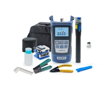 

Fiber optic tool kit FC-6S Fiber Cleaver Optical Power Meter 5KM Visual Fault Locator with Stripping Pliers FTTH