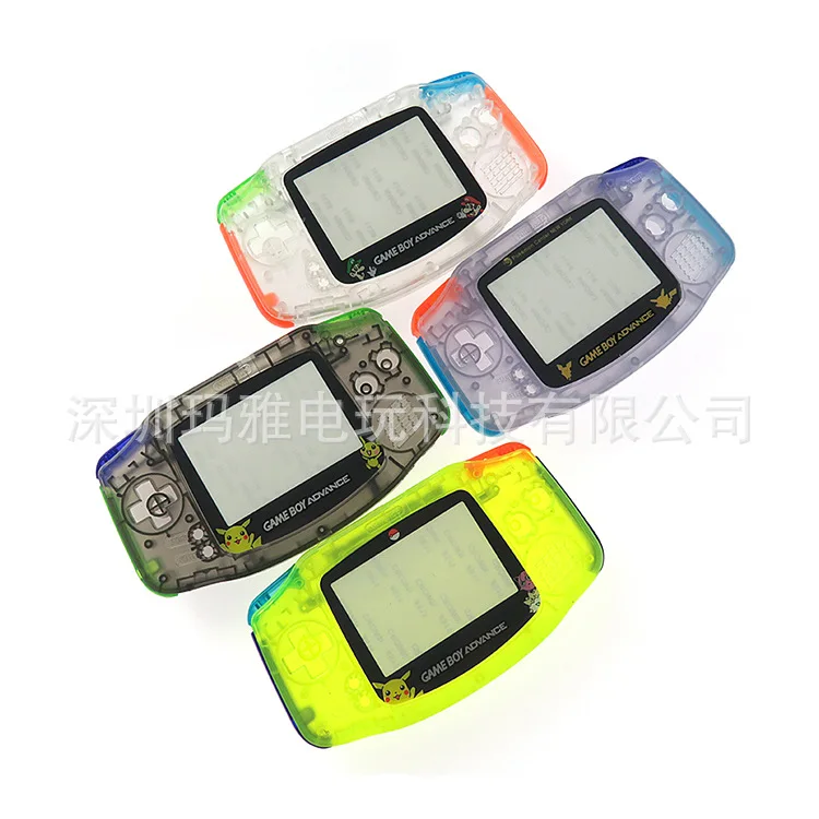 For Gameboy Advance Glow in the Dark Plastic Shell Case Housing w Screen For GBA Luminous case Cover