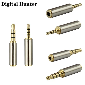 

2Pcs Jack 3.5mm to 2.5mm Audio Adapter Male Female Plug Connector for Aux Speaker Cable Stereo Headphone Headset Mic