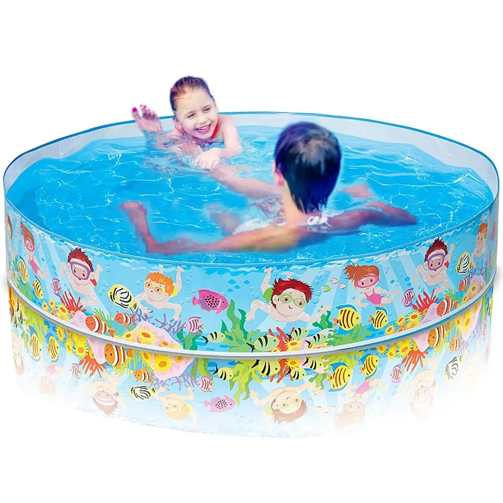Hard Plastic Portable Pool Children's Paddling Portable Pool Family Swimming Pool Aquarium Swimming Accessories