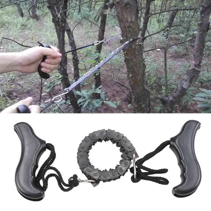 

Portable Hand Tools Gear Pocket Chain Saw Foldable Outdoor Multipurpose Emergency Survival Handle Saws Tools