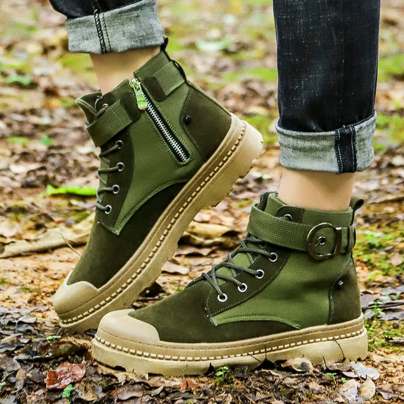 

for adult man big size sneakers Outdoor walking jogging Trainer Athletic spring fall lace-up Sport Running shoes Martin shoes