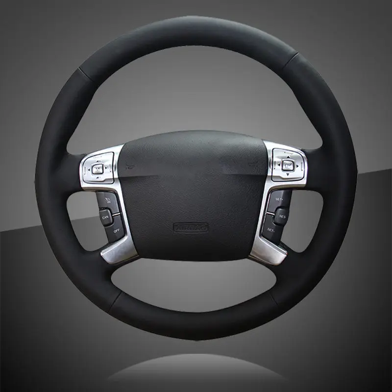 Оплетка на руль автомобиля для Ford Mondeo Mk4 2007 2012 S Max 2008 чехлы рулевого колеса кожаные