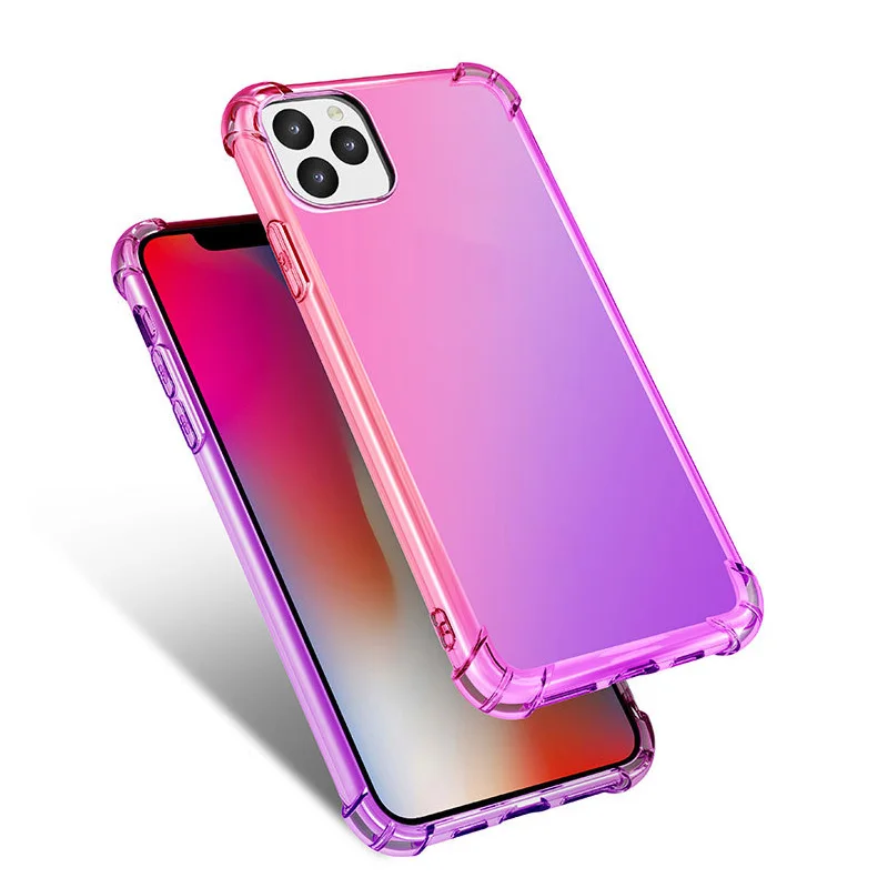 20 шт градиентный силиконовый чехол для айфон афон айфона iphone 11/iphone 11 pro/iphone 11 Pro max Чехлы s Мягкий ТПУ противоударный чехол case cover