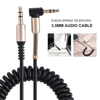 

New 3.5mm to M AUX Audio Cable L-shaped Right Angle Cord for Car Stereos Headphone 3.5mm Jack Male to male Stereo AUX Cable