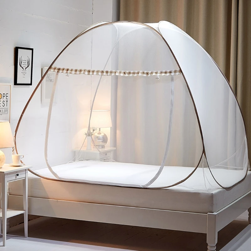 Bed Mosquito Net Automatic Pop-Up Foldable Netting Tent Breathable Portable US 