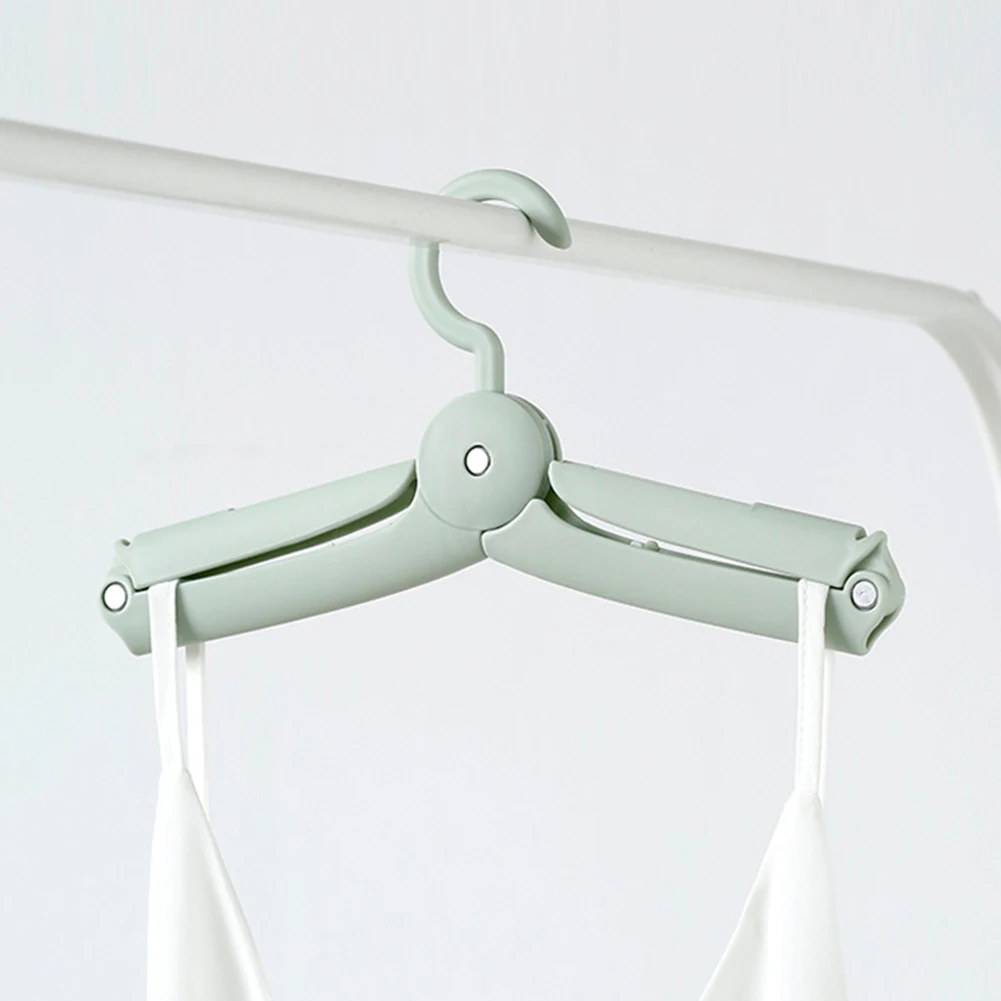 2PCS Clothes Camping PP Portable Dormitory Home Retractable Foldable Hanger Windproof Space Saving Non-Slip Drying Travel Shorts