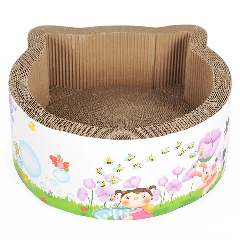 Hoopet Cat Toy Scratching Post Board Cat Bed Toys for Cats Pet Corrugated Interactive Play House Cats Supplies