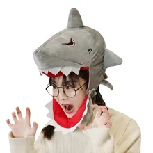 新かわいいぬいぐるみユニコーンピカチュウサメハスキーおもちゃ冬動物帽子女の子コスプレパーティーパフォーマンス衣装キッズ人形ギフト(China)