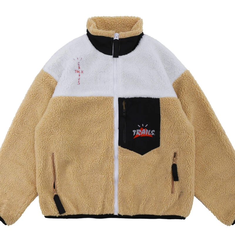 Travis Scott Cactus Trails Tri-Color Full-Zip Sherpa Jacket