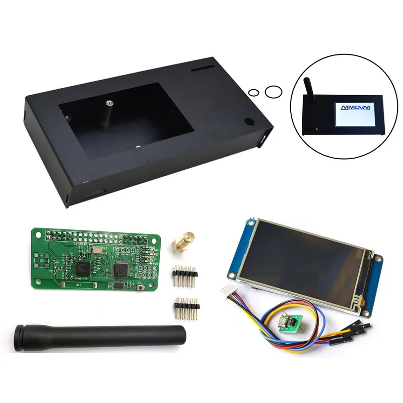 Новинка панель горячей точки VHF UHF MMDVM + ЖК дисплей 3 2 дюйма алюминиевый чехол для