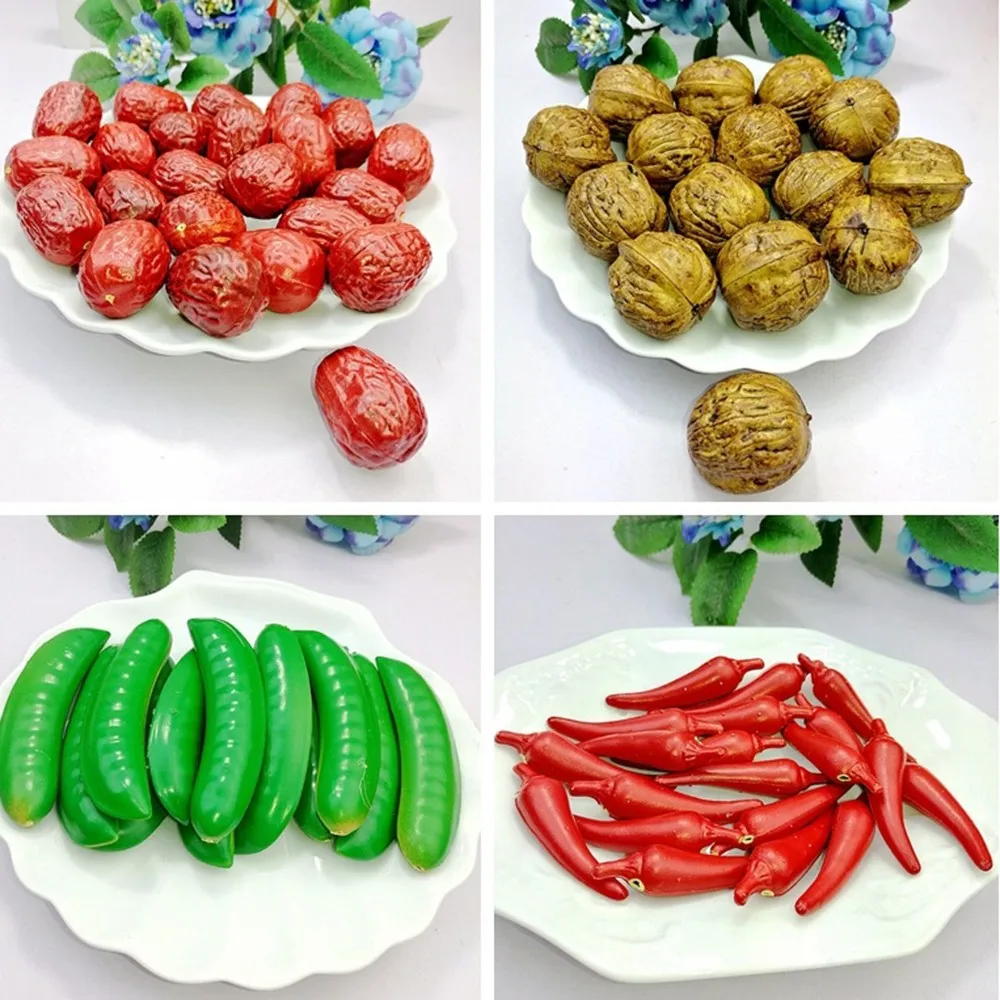 Для серег DIY украшения 10 шт. заколки для волос моделирование красный финик подвески, ожерелья брелки подвески, ожерелья