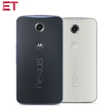 Мобильный телефон Motorola Nexus 6 XT1100 4G 3 ГБ ОЗУ 32 Гб ПЗУ Snapdragon805 четырехъядерный 5,9" 1440X2560p 12MP NFC Android смартфон