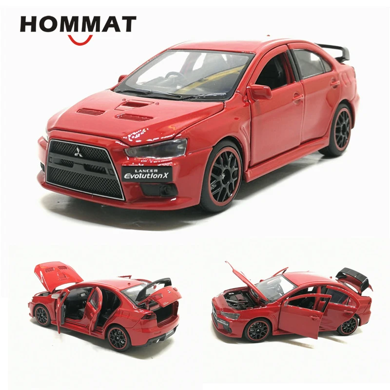 HOMMAT масштаб 1:32 Mitsubishi Lancer Evolution X литые игрушечные автомобили EVO модели автомобилей