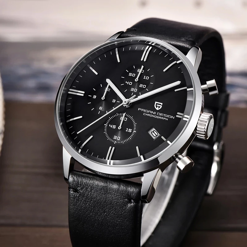 

2020 New PAGANI DESIGN Top Brand Luxury Men's Quartz Watches Men Automatic Date Watch Waterproof Chronograph VK67 reloj hombre