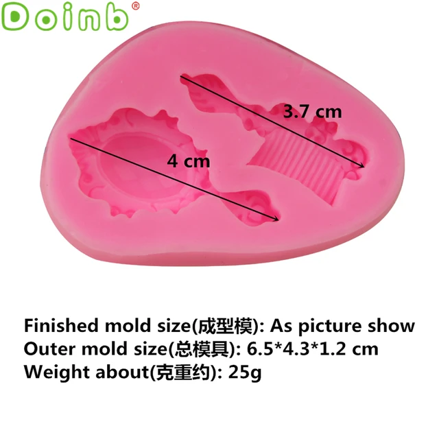 Apró Tükör Fésű Szilikon Penész Miniatűr Édességek Étel Polimer Agyag Ékszer Formák - Image 2