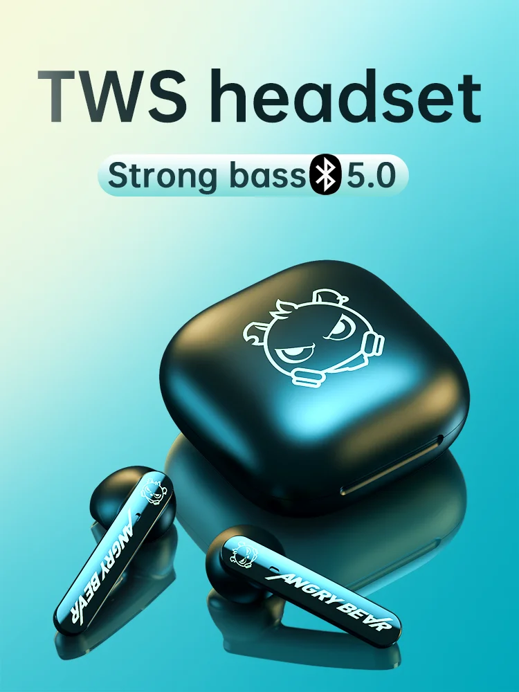 Wireless Bluetooth Headsets In-Ear Earphone HIFI Heavy Bass No Delay Long Battery Life Sports Waterproof For Xiaomi Huawei Apple