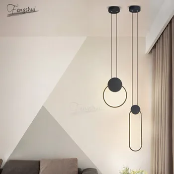 

Modern LED Restaurant Pendant Light Lighting Fixtures Nordic Long Line Hanging Lamp Living Room Bedroom Bedside Decor Luminaria